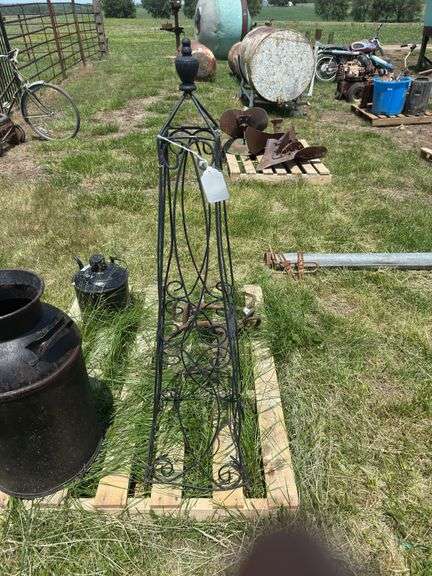 Wrought Iron Garden Obelisk image