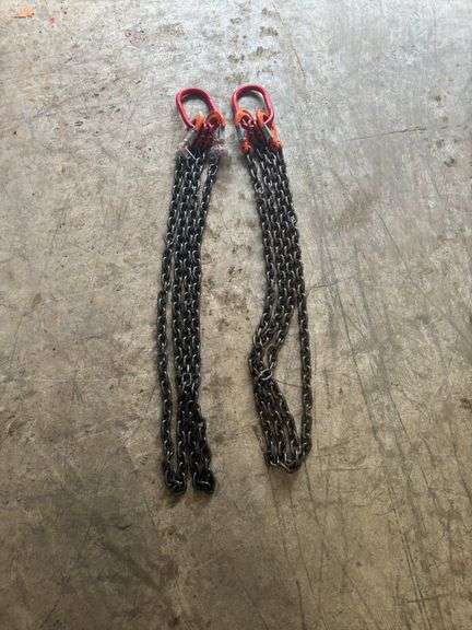 UNUSED QTY OF (2) PALADIN 7 ft Double Legs Lifting Chain Sling image