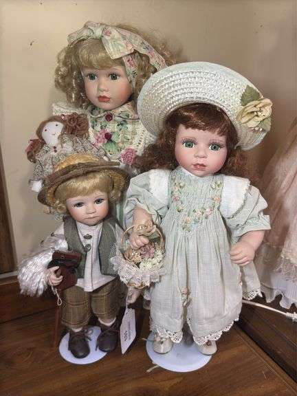 Collection of Porcelain Dolls image