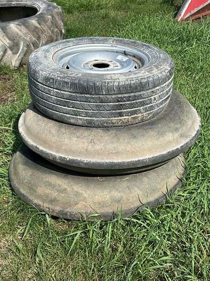 Assorted Tires and Steel Wheel