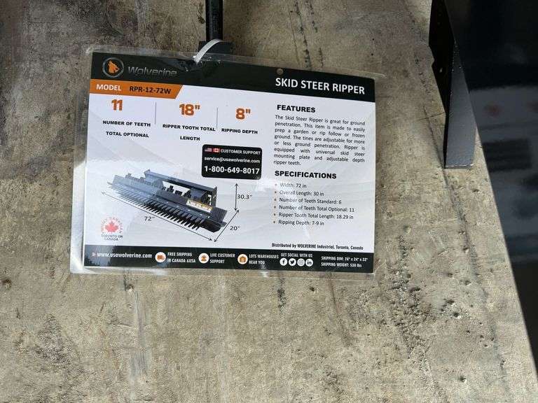 Skid Steer Ripper