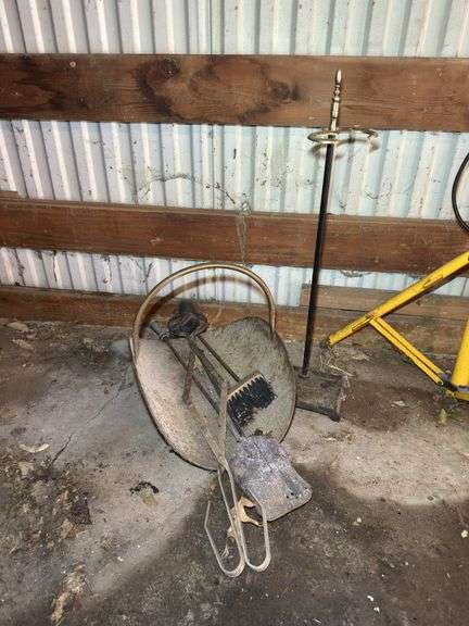 Fireplace Tools and Stand, Work Light