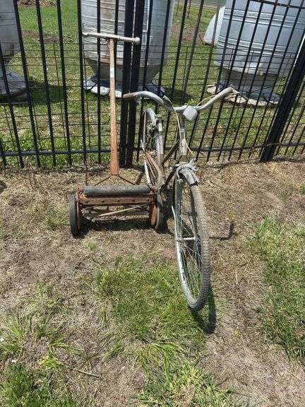 Hiawatha Gambles Bike and Lawn Mower