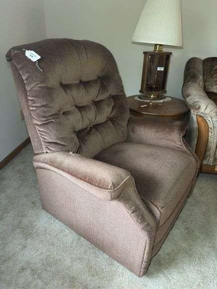 Brown Corduroy Recliner/Rocker image