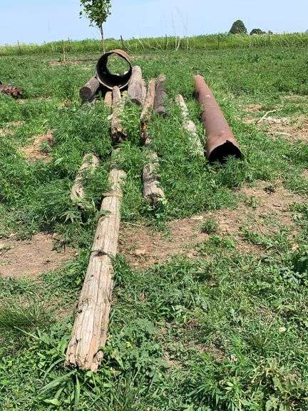 Assorted Wood and Metal Pipe image
