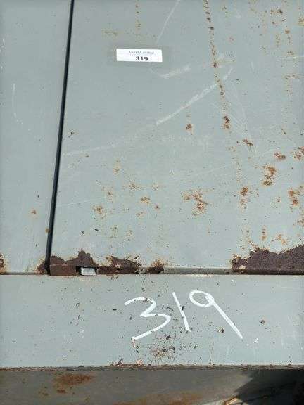 Large Metal Cabinet with Electrical Box with Disconnect