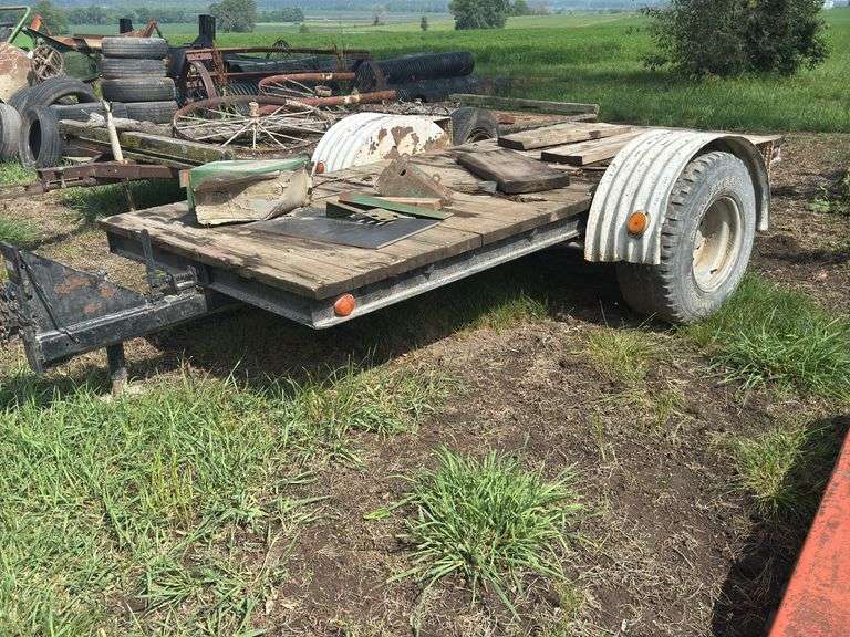 Flatbed Trailer with Components