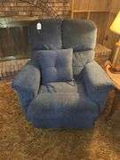 La-Z-Boy Blue Upholstered Rocker Recliner