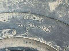 Pair of Firestone 9.5L-10 Rib Implement Tires