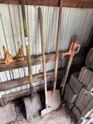 Shovels, Scraper, and a Hand Pump