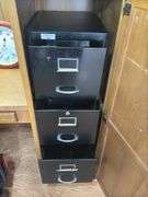Three-Drawer Metal Filing Cabinet