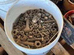 Assorted Hardware, PVC Pipes, and Tools