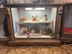 Console TV converted to Lighted Display Cabinet-NO CONTENTS
