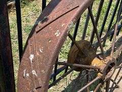 Set of Two Steel Farm Implement Wheels