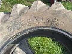Two Tractor Tires: Firestone 14-30 and B.F. Goodrich 15-38