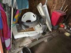 CONTENTS ONLY OF TRAILER-Assorted Household Items, Refrigerator, File Cabinets, and More