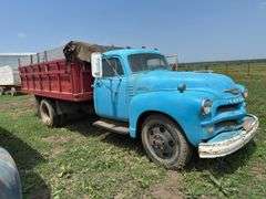 54-55 Chevrolet 6400 Series Truck with Red Bed, NO TITLE