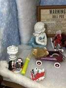 Dolls, Stuffed Animals and Miniatures-Contents ONLY Display Case NOT INCLUDED