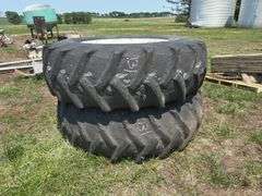 Pair of Tractor Tires, Size 20.8-38 on 18" Rims