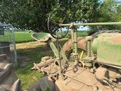John Deere Unstyled A with Buzz Saw attachment, 1938