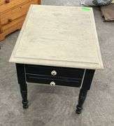 Small Painted Side Table with Drawers