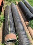 Assorted Metal and Plastic Drainage Pipes
