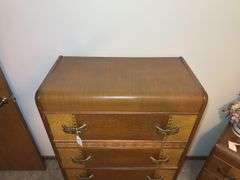 Art Deco Style Wooden Chest of Drawers-4