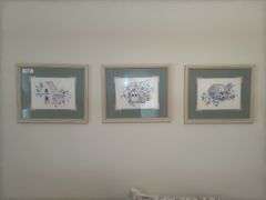 Framed Birdhouse Prints, Angel, and Other Wall Decor