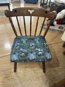Wood Dining Table with Four Chairs