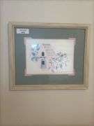 Framed Birdhouse Prints, Angel, and Other Wall Decor