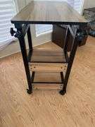 Adjustable Rolling Craft or Laptop Table