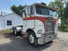 White Freightliner Cabover Tractor Truck