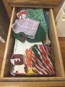 Kitchen Drawer Contents: Light Bulbs, Canning Supplies, and Kitchen towels/potholders