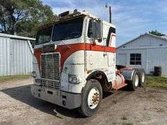 White Freightliner Cabover Tractor Truck