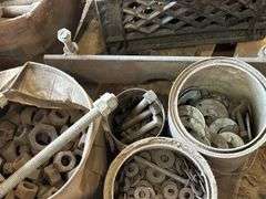 Assorted Hardware: Bolts, Nuts, Washers, and Metal Parts