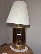 Unique Wooden Octagon Table Lamp with Shade