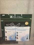 Trim A Home Santa Sleigh Decoration with Lighted Deer and Santa