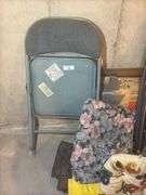 Collection of Folding Chairs and table