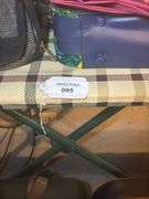 Adolfo Duxbury & Samsonite Luggage with Curtain Rods, and ironing board
