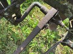 John Deere 2 Row lister pull type with iron wheels