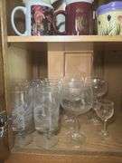 Variety of Cups, Glasses, and Canisters