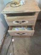 Wooden Two-Drawer Nightstand