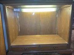 Console TV converted to Lighted Display Cabinet