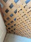 Lot of Three Plastic Diamond Lattice Panels