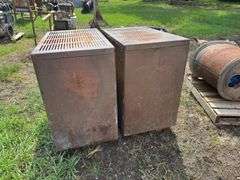 Pair of Atlanta Stove Works Model 240 Homesteader Wood Circulators