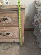 Wooden Two-Drawer Nightstand