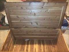 Wooden Cedar Lined Trunk
