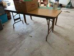 Two Tables - One Folding and One Wooden