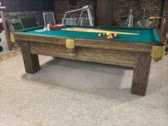 Slate Billiards Table with Accessories