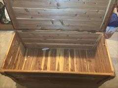 Wooden Cedar Lined Trunk